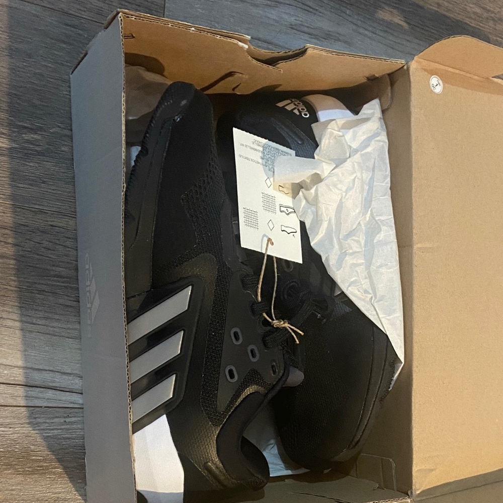 Adidas Black Sneakers Sleek Design Comfort women